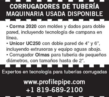 corrugadores de tuberia